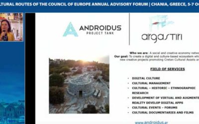 Παρουσιάζοντας το IDAology Project στο «11ο Ετήσιο Συμβουλευτικό Forum Πολιτιστικών Διαδρομών του Συμβουλίου της Ευρώπης»